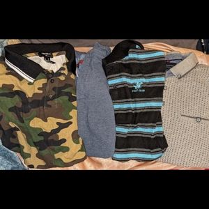 Lot of 4 men's polo style shirts size s